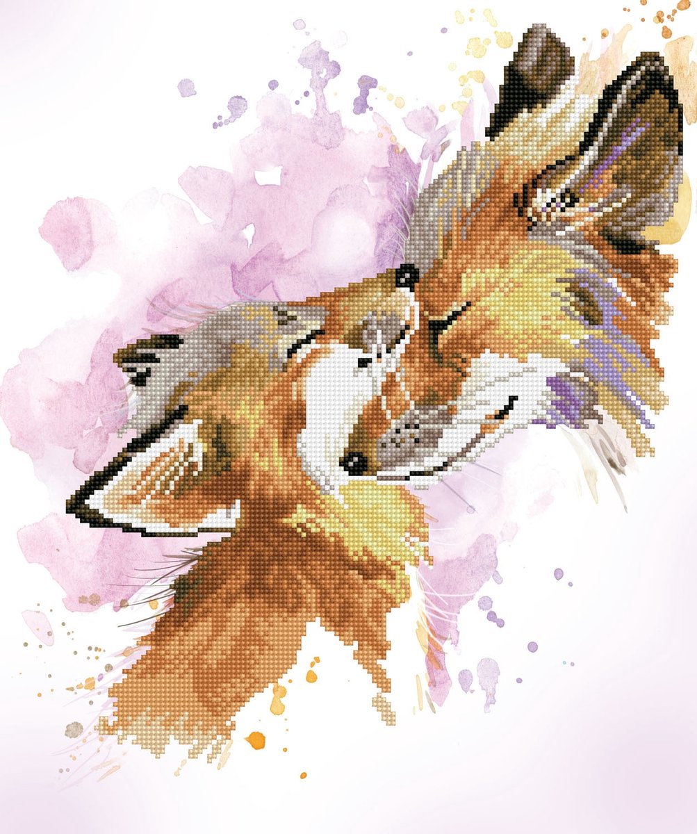 DIAMOND DOTZ Fox Bliss - Diamond Painting - 8.974 Dotz - 50x42 cm