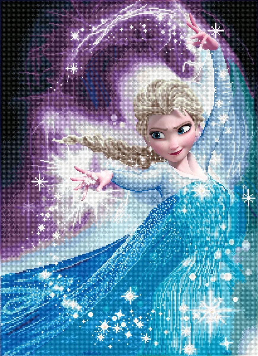 Afbeelding van product DIAMOND DOTZ Elsa Magic - Diamond Painting - 80x58 cm