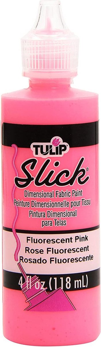 Tulip Dimensionele Stof verf - Slick Neon pink - 118ml