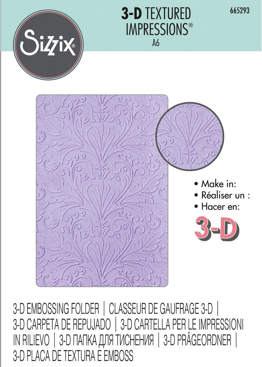 Sizzix Multi-Level Textured Impressions Embossing Folder - Forest
