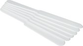Veluw® Bier Afschuimer / Bierafstrijker - Kunststof - Wit - 23,5x2,6cm ( Set van 6 )