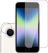 Screenprotector geschikt voor iPhone SE 2022 - Geschikt voor iPhone SE 2022 Camera Gehard Glas Screen Protector