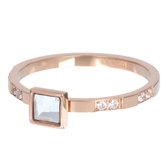 iXXXi jewelry vulring Expression Square rose goudkleurig maat 18 (gewone ringmaat 20)