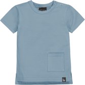 Long back t-shirt (dusty blue) /