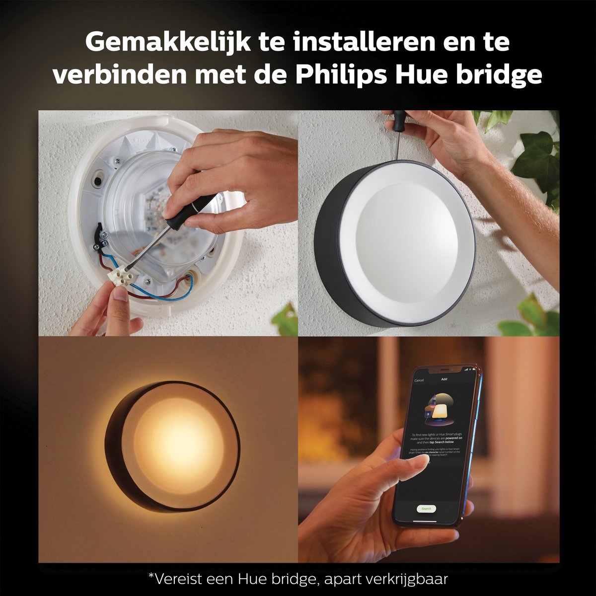 Philips Hue Daylo muurlamp - wit en gekleurd licht - zwart — afbeelding 5