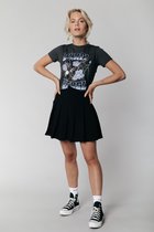 Colourful Rebel Aubrey Pleated Rok  Zwart Dames - A-lijn - Polyester - S