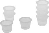 Pigment Cups - 100 stuks MEDIUM 13mm - PMU cups - Inkt cups - Inktcups - Pigmentcups - Wegwerp Plastic Tattoo en Pmu Inkt Cups - Inkt houder - Inkthouders - Pigmentenhouder - Pigme