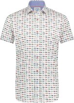 A fish named Fred- Shirt SS scooters pink/white - M-EU