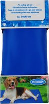Verkoelende gelmat voor huisdieren - Blauw - Kunststof / Gel - 50 x 40 cm - Maat M - Huisdieren - Verzorging - Zomer - Huisdieren - Hond - Kat