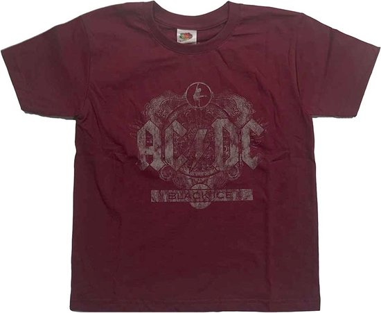 AC/DC - Black Ice Kinder T-shirt - Kids tm 10 jaar - Rood