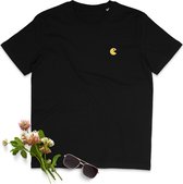 Pacman Heren T shirt Ronde Hals - Zwart - Maat XL