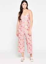 LOLALIZA Jumpsuit met print - Koraal - Maat 38