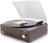 Lauson XN091 Platenspeler Codering PC-Link | Vintage Vinyl Platenspeler met Bluetooth en Ingebouwde Speakers Vinyl Speler 3 Snelheden 33, 45, 78 | (Wengé hout)