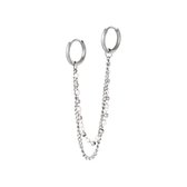 Stainless steel earring - Yehwang - Oorbel - One size - Zilver