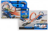 six-six-zero -  Police Track 36 pcs - racebaan met looping en van kleur veranderende auto