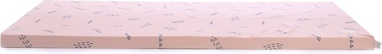 Nobodinoz Speelmatras | St. Barth | Blue Secrets Misty Pink | 120 x 60 x 4 cm