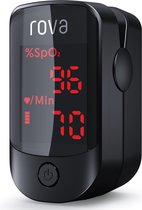 Rova Saturatiemeter Zuurstofmeter Vinger met Hartslagmeter SpO2 - Oxymeter with Oled Scherm - Pulse Oximeter met Display RO-40