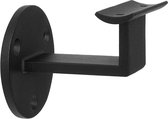 Design Zwarte Rond 45mm Trapleuninghouder
