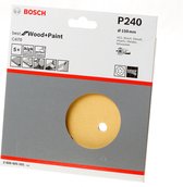 Bosch 2608900819 Feuille abrasive EXPERT C470 Best for Wood and Paint - 150mm - K240 - 6 trous (5pcs)