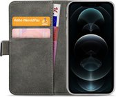 Mobilize Classic Gelly Wallet Telefoonhoesje geschikt voor Apple iPhone 12 Pro Max Hoesje Bookcase Portemonnee - Zwart