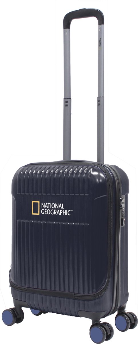 National Geographic Harde Koffer / Trolley / Reiskoffer - 55 cm (Small) - Transit - met laptop compartiment - Marine Blauw - Marine Blauw / Small