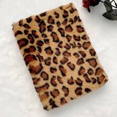 Apple iPad 10.2 (2019, 2020 & 2021) Hoes Panterprint - Fluffy / Furry Tablet Case - Smart Cover