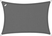 Buitenkado schaduwdoek rechthoek 2x3 m - HDPE/RVS - antraciet