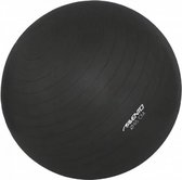 fitnessbal 65 cm PVC zwart 2-delig