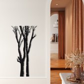 Wanddecoratie | Boom / Tree   | Metal - Wall Art | Muurdecoratie |2 panelen wandversieringen |  Woonkamer |Zwart| 59x118cm