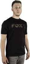 Fox Black/Camouflage Chest Print T-Shirt - Maat XXL - Zwart