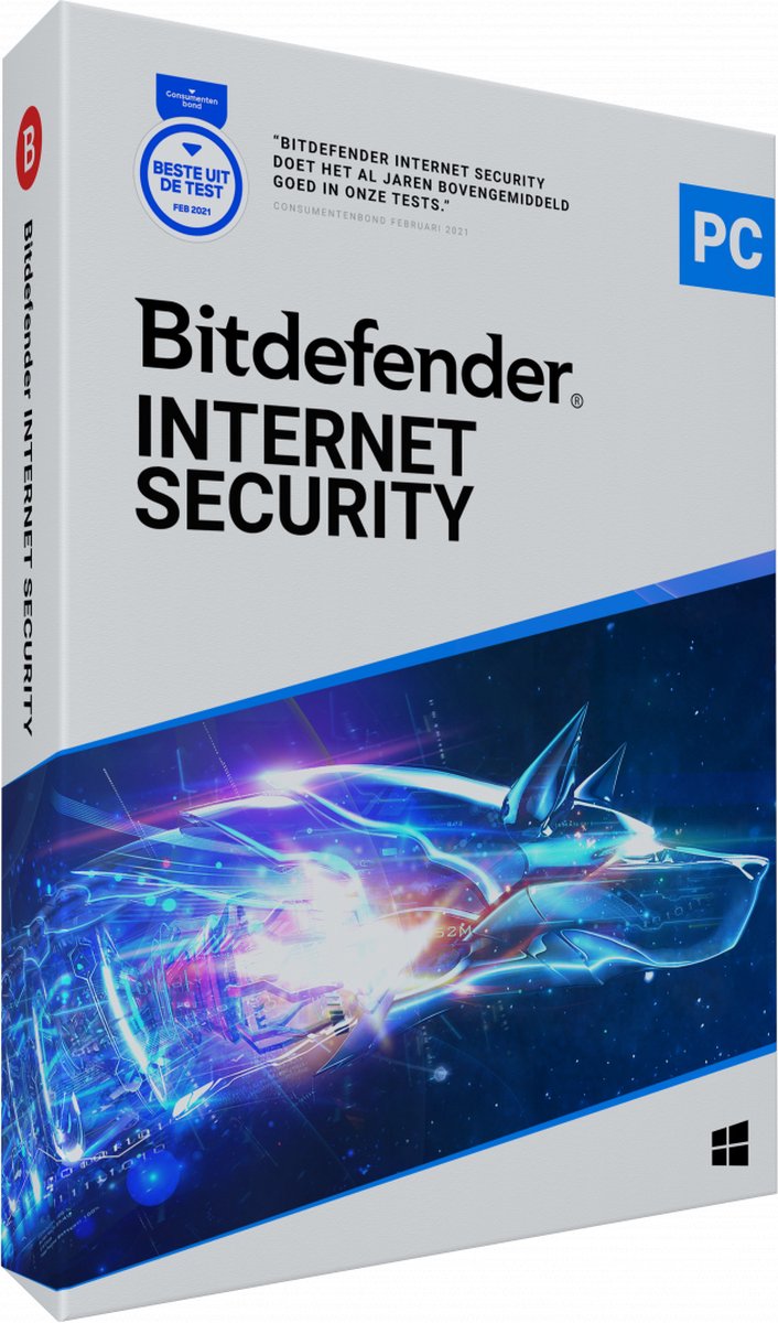 Bitdefender Internet Security 2022 - 3 apparaten - 1 Jaar - Nederlands - Windows Download