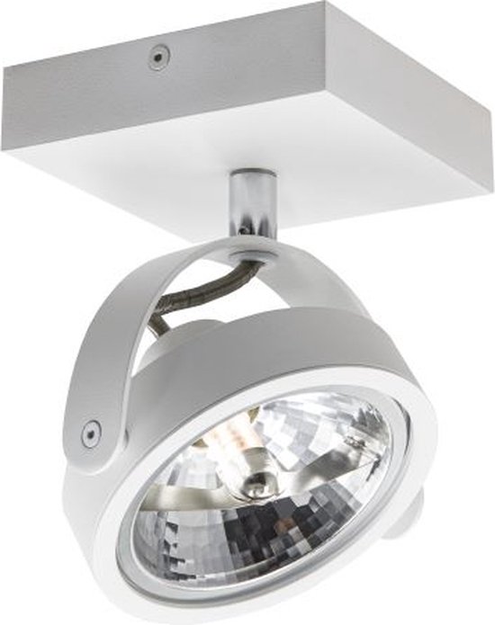 Plafonnier Wajer 1L Wit - 1x G9 LED 3,5W 2700K 350lm - IP20 - Dimmable > éclairage spots led blanc | spot en saillie led blanc | plafonnier blanc | spot led blanc | lampe led blanche