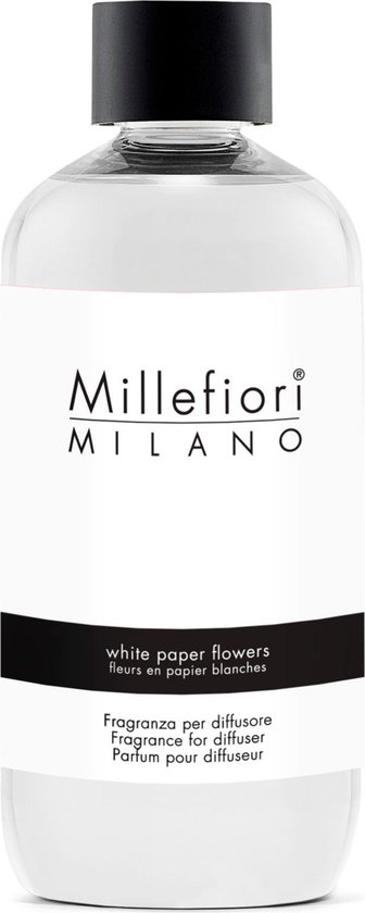 Millefiori Milano Navulling voor Geurstokjes 250 ml - White Paper Flowers