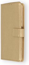Samsung Galaxy A11 - Hoesje met pasjeshouder - Portemonnee - Bookcase - GOUD + 1 Glas Screenprotector