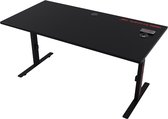 JBK Gaming Desk Royal-Game bureau-Draadloze oplader-Kabelmanagement-Computertafel 120x80cm-Zwart