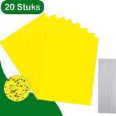 Rouwvliegjes Bestrijden met Plakstrips - Vliegenvanger - Fruitvliegjes vanger - Insecten val -20pack