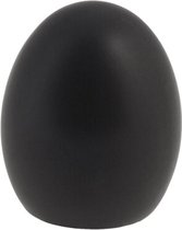Storefactory Bjuv paasei zwart klein - Pasen - keramiek - 6 centimeter x 6 centimeter x 8 centimeter