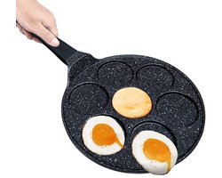 Crêpemaker - pancake pannenkoeken 7 kop marmeren anti aanbaklaag