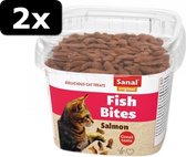 2x SANAL CAT FISH BITES CUP 75GR