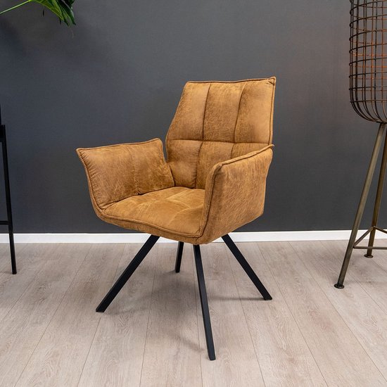 House Nordic - Eetkamerstoel Harbo Velvet Zwart