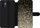 Bookcase Geschikt voor iPhone 12 telefoonhoesje - Glitters - Abstract - Design - Met vakjes - Wallet case met magneetsluiting