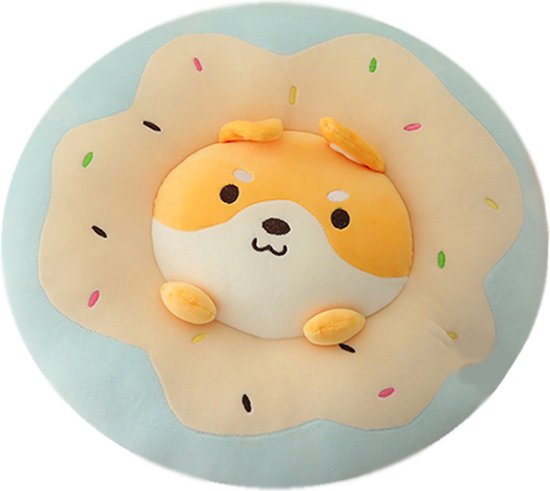 Verbeteren Nauwgezet begrijpen kawaii shiba in donut- knuffel -40 cm- oranje - zacht | bol.com