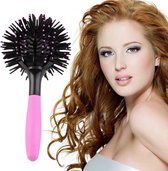 Funky Brush | Magic Detangling Hairbrush | Professionele 3D Haarborstel voor Haarkrullen zonder hitte | Heatless Hair Curls
