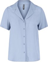 Pieces Blouse Pcolivia Ss Top Noos Bc 17120463 Kentucky Blue Dames Maat - M