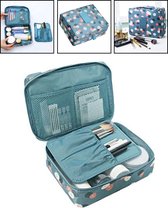 Reis Toilettas - Toilet Tas - Cosmetica Etui - Bloemen Tasje - Travel Toilet Bag - Make Up Organizer