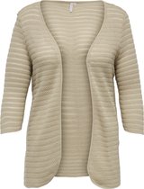 ONLY CARMAKOMA CARGROUP 3/4 CARDIGAN KNT Dames Vest - Maat 42/44