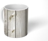 Mok - Koffiemok - Structuur - Plank - Hout - Mokken - 350 ML - Beker - Koffiemokken - Theemok