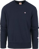 Champion - Crewneck Sweater Donkerblauw - Maat L - Regular-fit