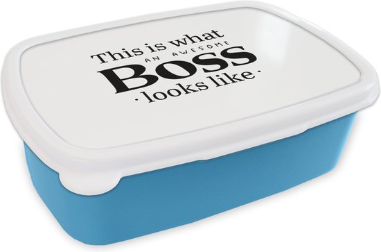 Broodtrommel Blauw - Lunchbox - - - Werk - 'This is what an | bol.com