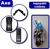 Cadeau voor man Axe - geschenkset mannen - Ingepakt cadeau - Bestaat uit 3 producten: douche gel Black night, deodorant Black night & telefoonhouder - Cadeau voor man - verjaardagscadeau - be